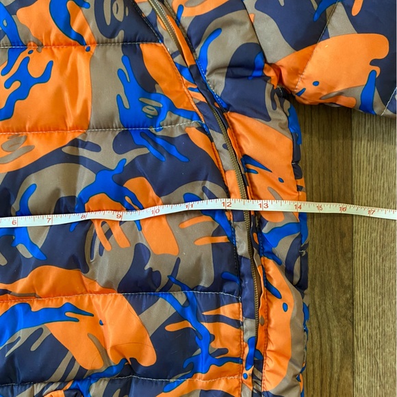New Infant Snowsuit Coverall Blue Orange Camouflage 9 months NWOT - Picture 9 of 16